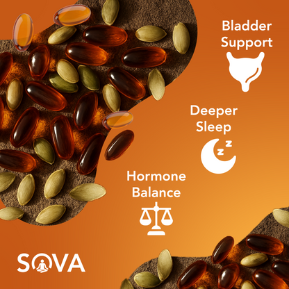 SOVA Pumpkin Seed Oil with Saw Palmetto Softgels